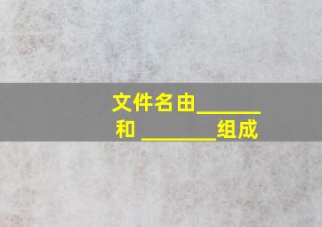 文件名由______和 _______组成